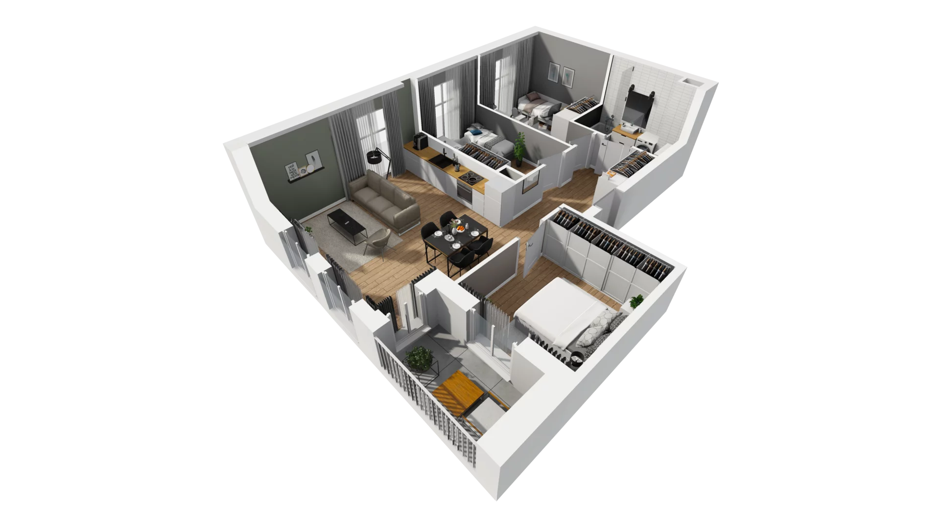 4 pokoje, mieszkanie 65,49 m², piętro 1, oferta nr A/10, Esencja, Gdańsk, Śródmieście, Dolne Miasto, ul. Kamienna Grobla / Jałmużnicza