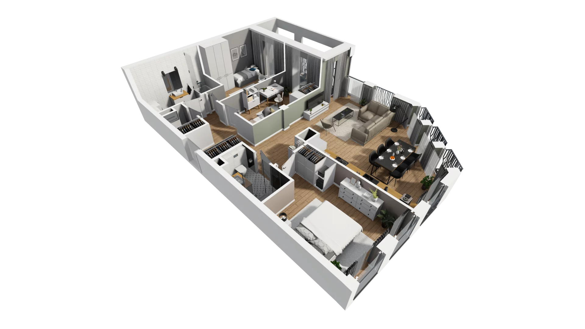 4 pokoje, mieszkanie 89,62 m², piętro 3, oferta nr A/34, Esencja, Gdańsk, Śródmieście, Dolne Miasto, ul. Kamienna Grobla / Jałmużnicza