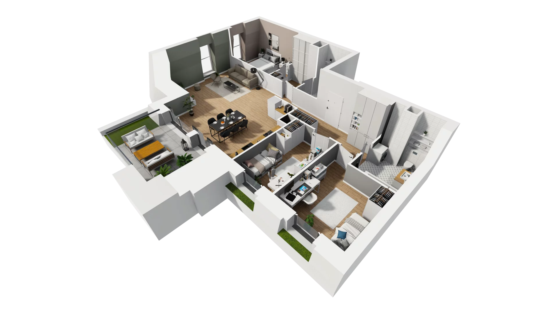 4 pokoje, mieszkanie 108,58 m², piętro 5, oferta nr A/56, Esencja, Gdańsk, Śródmieście, Dolne Miasto, ul. Kamienna Grobla / Jałmużnicza