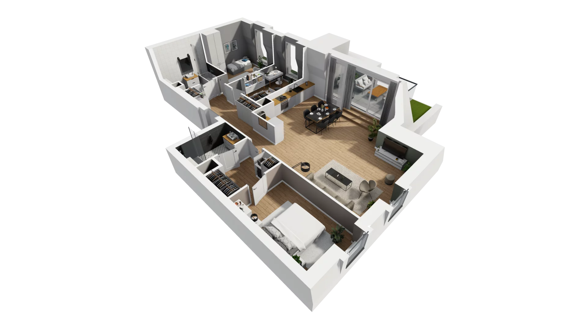 4 pokoje, mieszkanie 108,58 m², piętro 5, oferta nr A/56, Esencja, Gdańsk, Śródmieście, Dolne Miasto, ul. Kamienna Grobla / Jałmużnicza