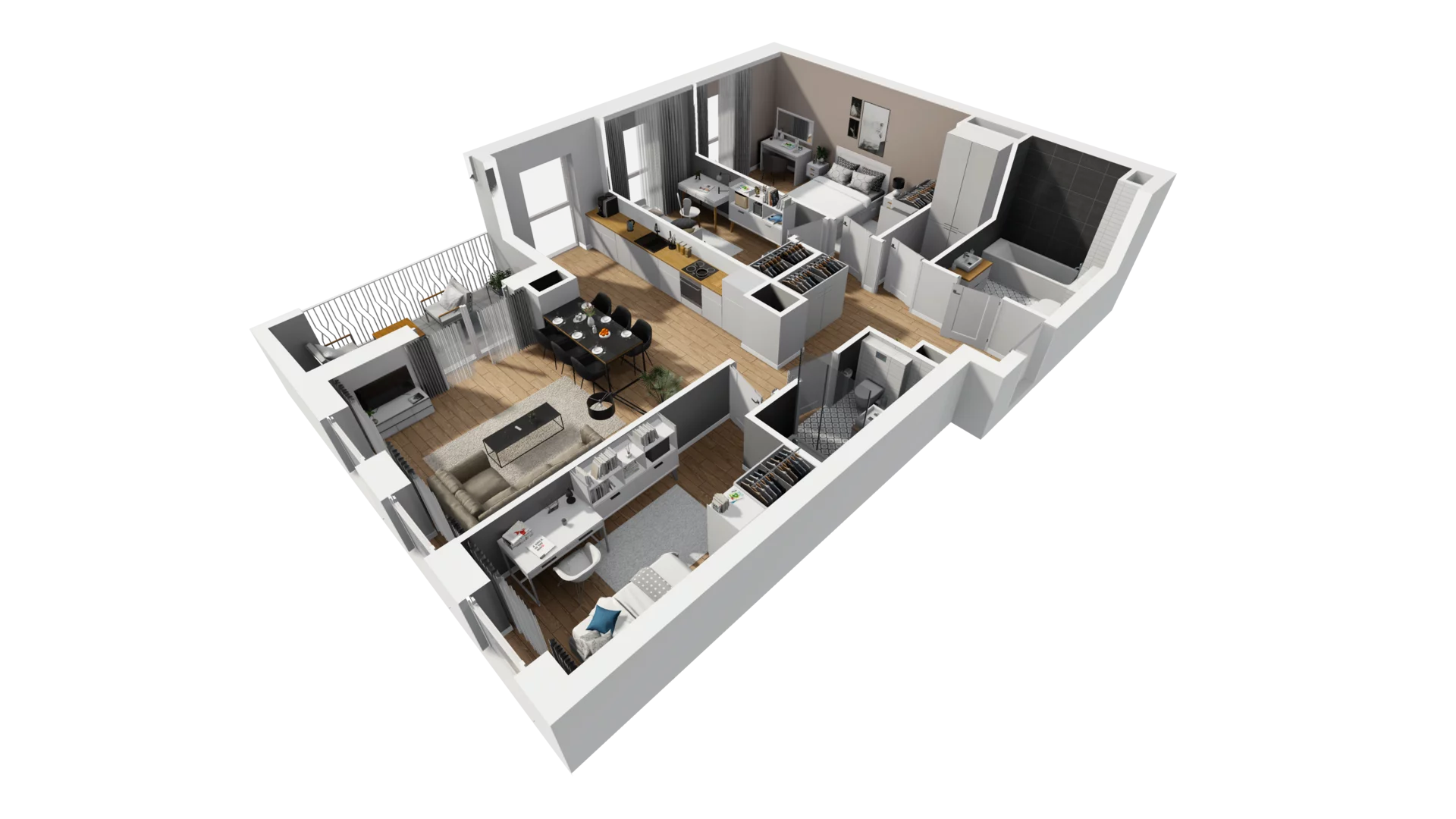 4 pokoje, mieszkanie 85,84 m², piętro 2, oferta nr A/79, Esencja, Gdańsk, Śródmieście, Dolne Miasto, ul. Kamienna Grobla / Jałmużnicza