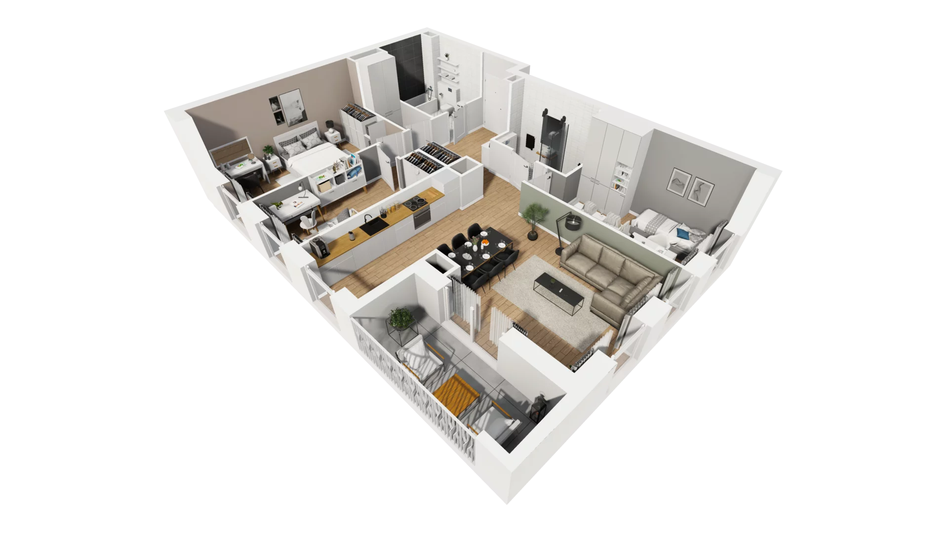 4 pokoje, mieszkanie 85,84 m², piętro 2, oferta nr A/79, Esencja, Gdańsk, Śródmieście, Dolne Miasto, ul. Kamienna Grobla / Jałmużnicza