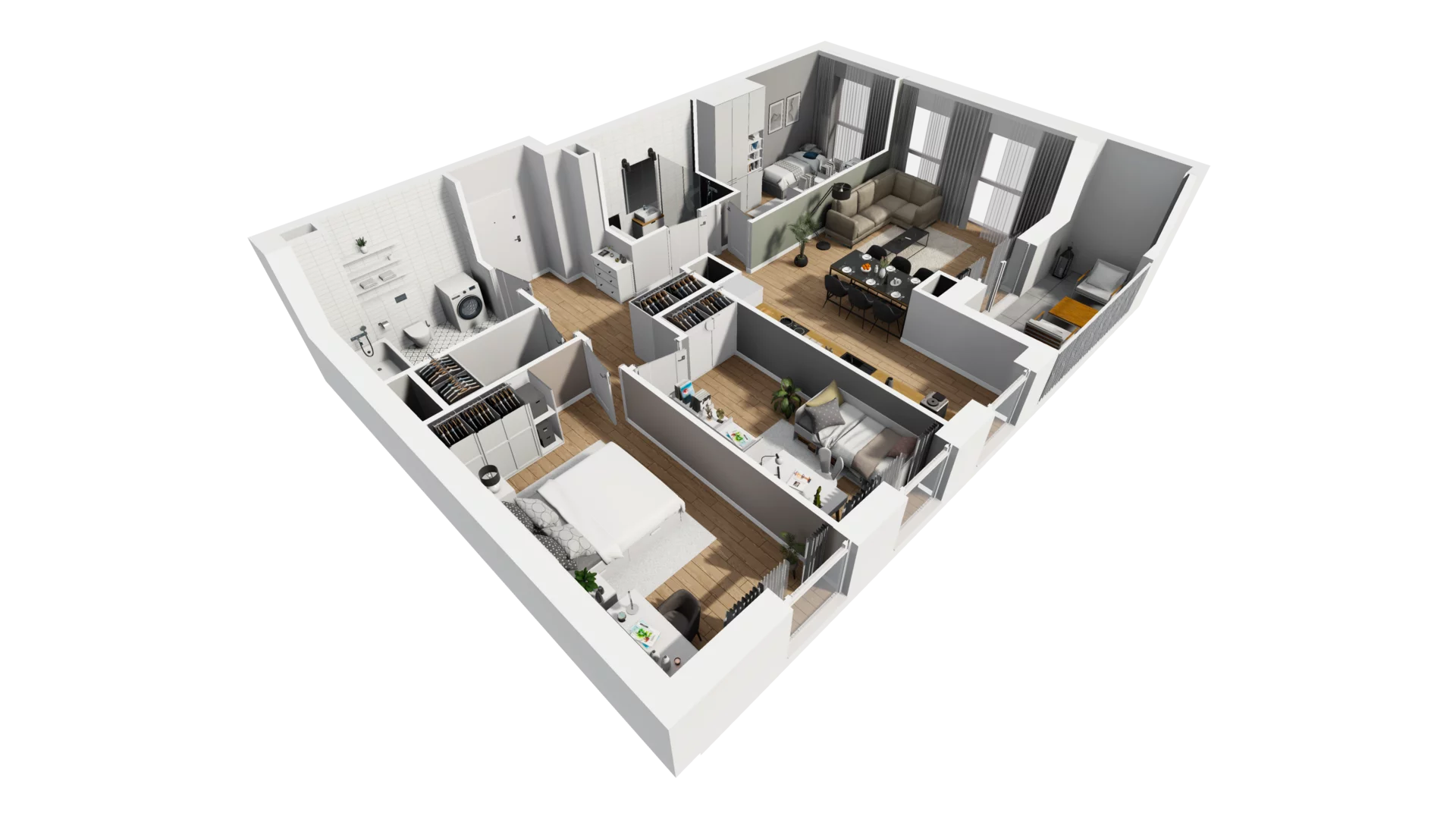 4 pokoje, mieszkanie 85,84 m², piętro 2, oferta nr A/79, Esencja, Gdańsk, Śródmieście, Dolne Miasto, ul. Kamienna Grobla / Jałmużnicza