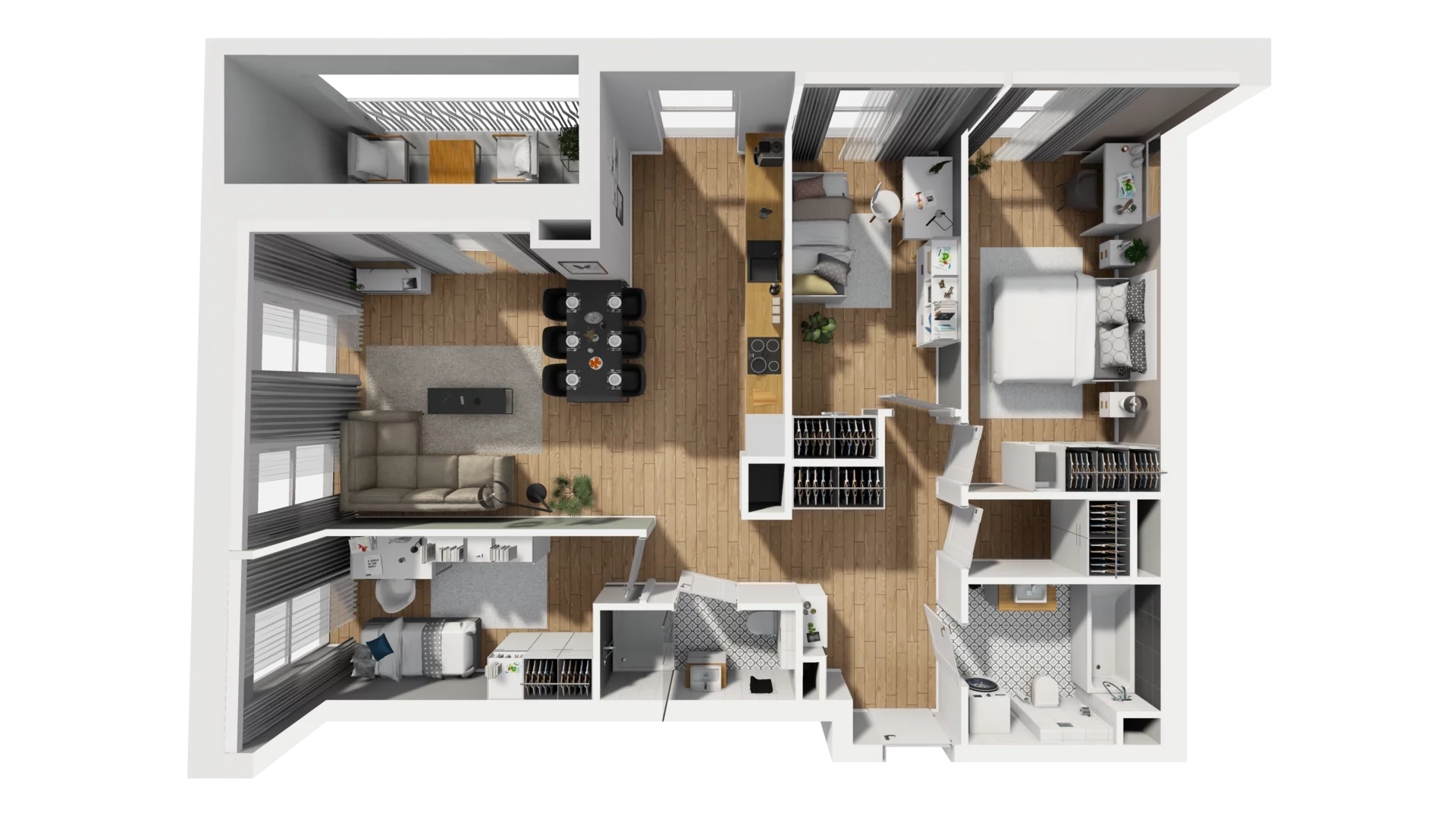 4 pokoje, mieszkanie 85,85 m², piętro 3, oferta nr A/88, Esencja, Gdańsk, Śródmieście, Dolne Miasto, ul. Kamienna Grobla / Jałmużnicza