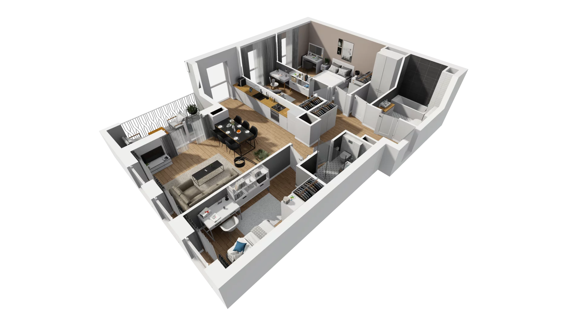 4 pokoje, mieszkanie 85,85 m², piętro 3, oferta nr A/88, Esencja, Gdańsk, Śródmieście, Dolne Miasto, ul. Kamienna Grobla / Jałmużnicza