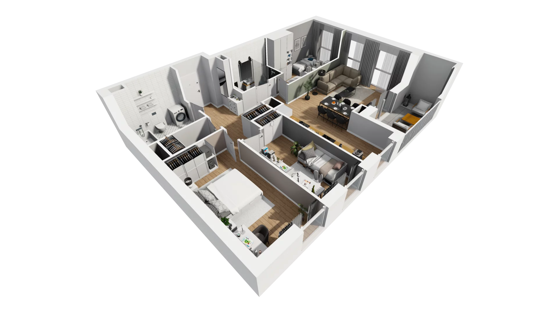 4 pokoje, mieszkanie 85,85 m², piętro 3, oferta nr A/88, Esencja, Gdańsk, Śródmieście, Dolne Miasto, ul. Kamienna Grobla / Jałmużnicza