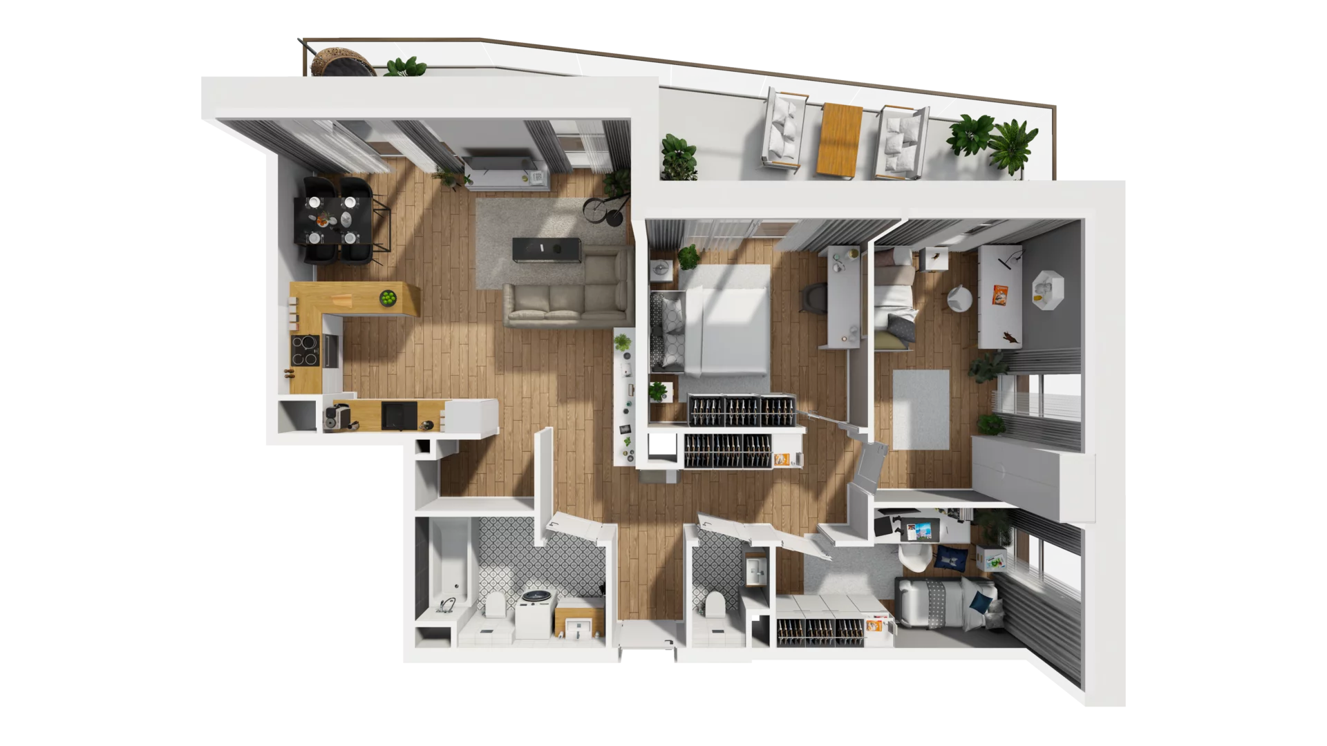 4 pokoje, mieszkanie 82,65 m², piętro 6, oferta nr E/71, Osiedle Synteza bud. E, F, Gdańsk, Piecki-Migowo, Morena, ul. Lema