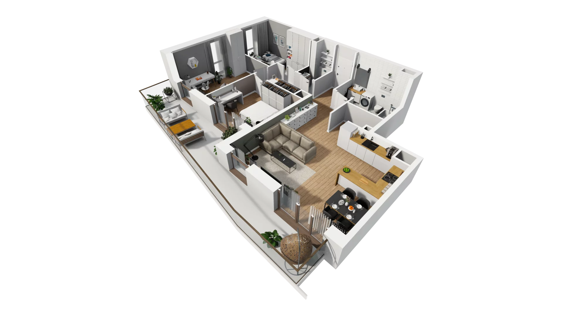 4 pokoje, mieszkanie 82,65 m², piętro 6, oferta nr E/71, Osiedle Synteza bud. E, F, Gdańsk, Piecki-Migowo, Morena, ul. Lema