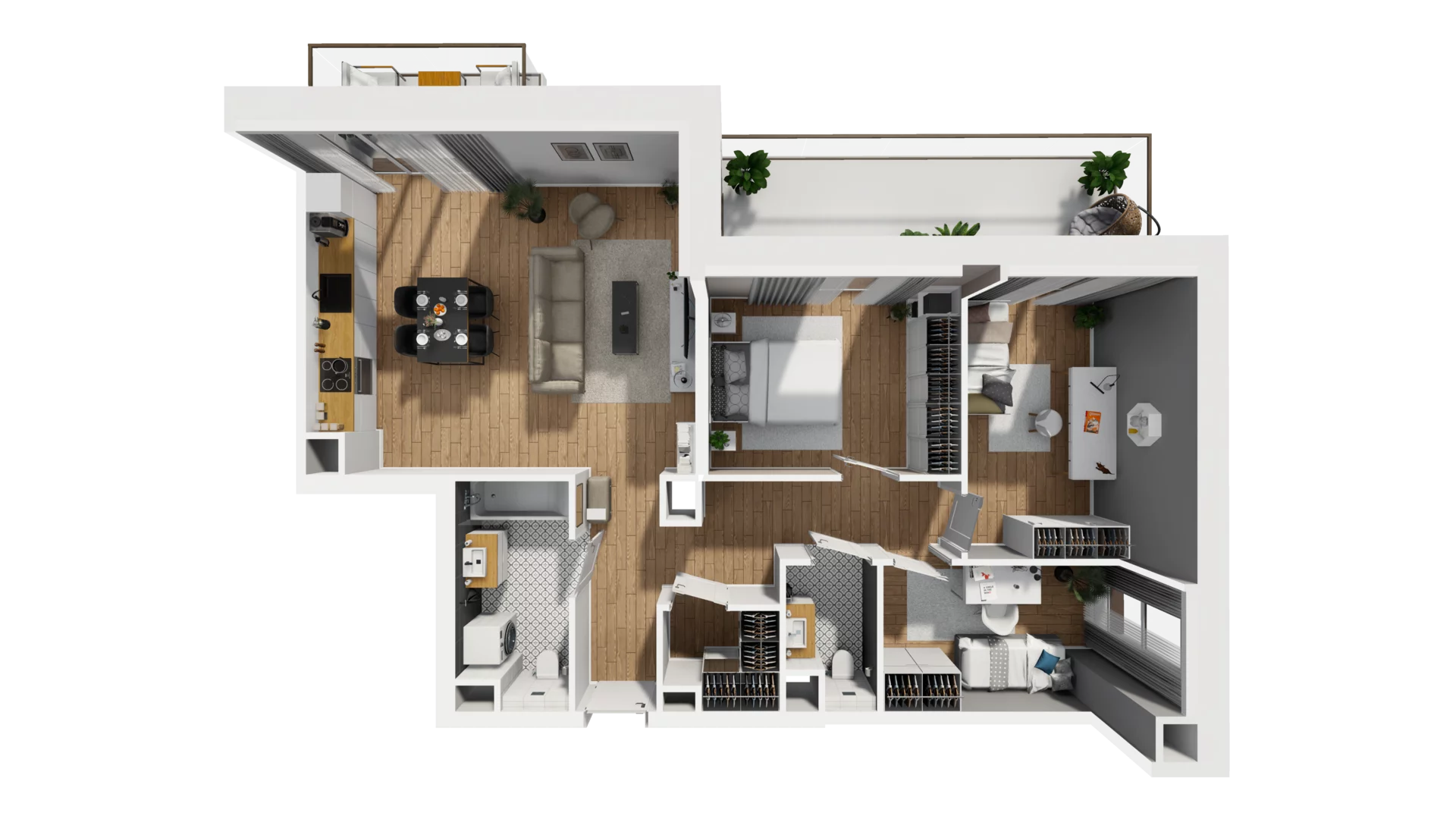 4 pokoje, mieszkanie 78,84 m², piętro 6, oferta nr F/65, Osiedle Synteza bud. E, F, Gdańsk, Piecki-Migowo, Morena, ul. Lema