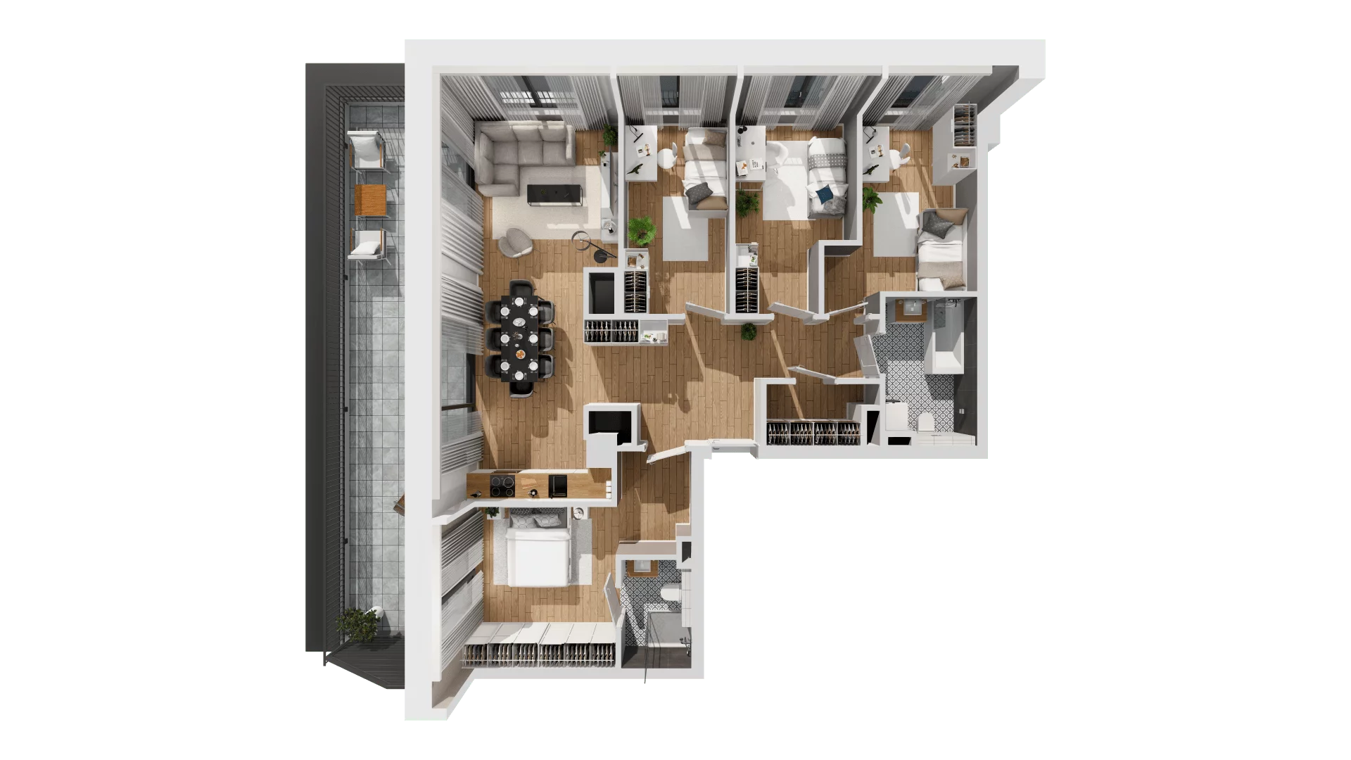 Mieszkanie 97,38 m², piętro 7, oferta nr G/138, DOKI Living - etap II, Gdańsk, Śródmieście, ul. Aleja Doki