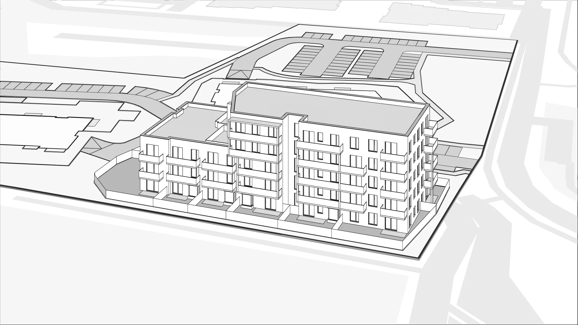 Wirtualna makieta 3D mieszkania 44.5 m², B/4