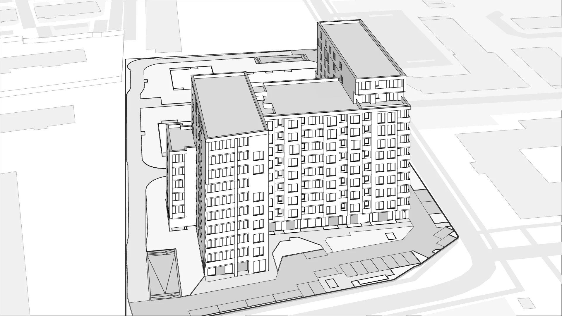 Wirtualna makieta 3D mieszkania 45.01 m², A.6.2