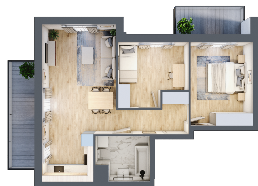 Mieszkanie 60,01 m², piętro 1, oferta nr A.A7, Merano Park II, Wolsztyn, ul. Żwirowa