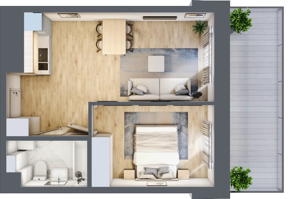 2 pokoje, apartament inwestycyjny 39,08 m², piętro 1, oferta nr 17, Jachtowa, Świnoujście, ul. Stefana Rogozińskiego