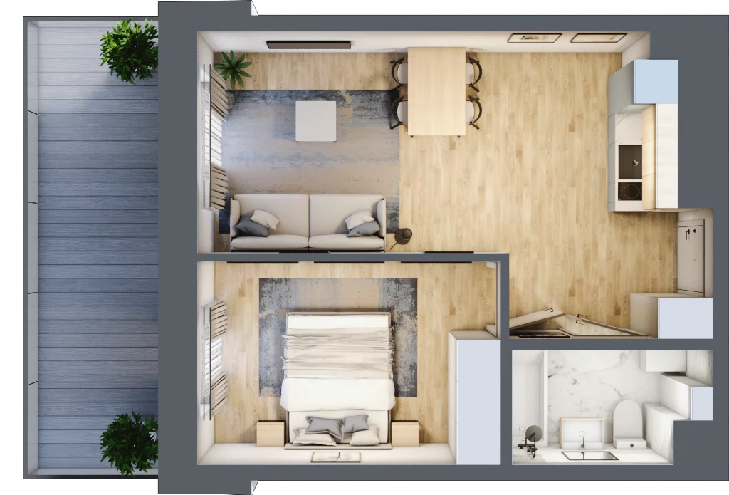 2 pokoje, apartament inwestycyjny 38,71 m², piętro 3, oferta nr 51, Jachtowa, Świnoujście, ul. Stefana Rogozińskiego