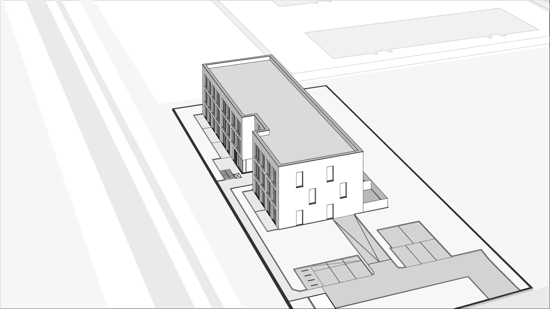 Wirtualna makieta 3D apartamentu inwestycyjnego 34.26 m², J10