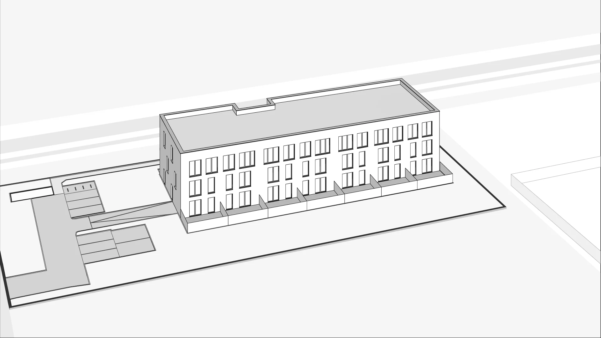 Wirtualna makieta 3D apartamentu inwestycyjnego 33.19 m², J12