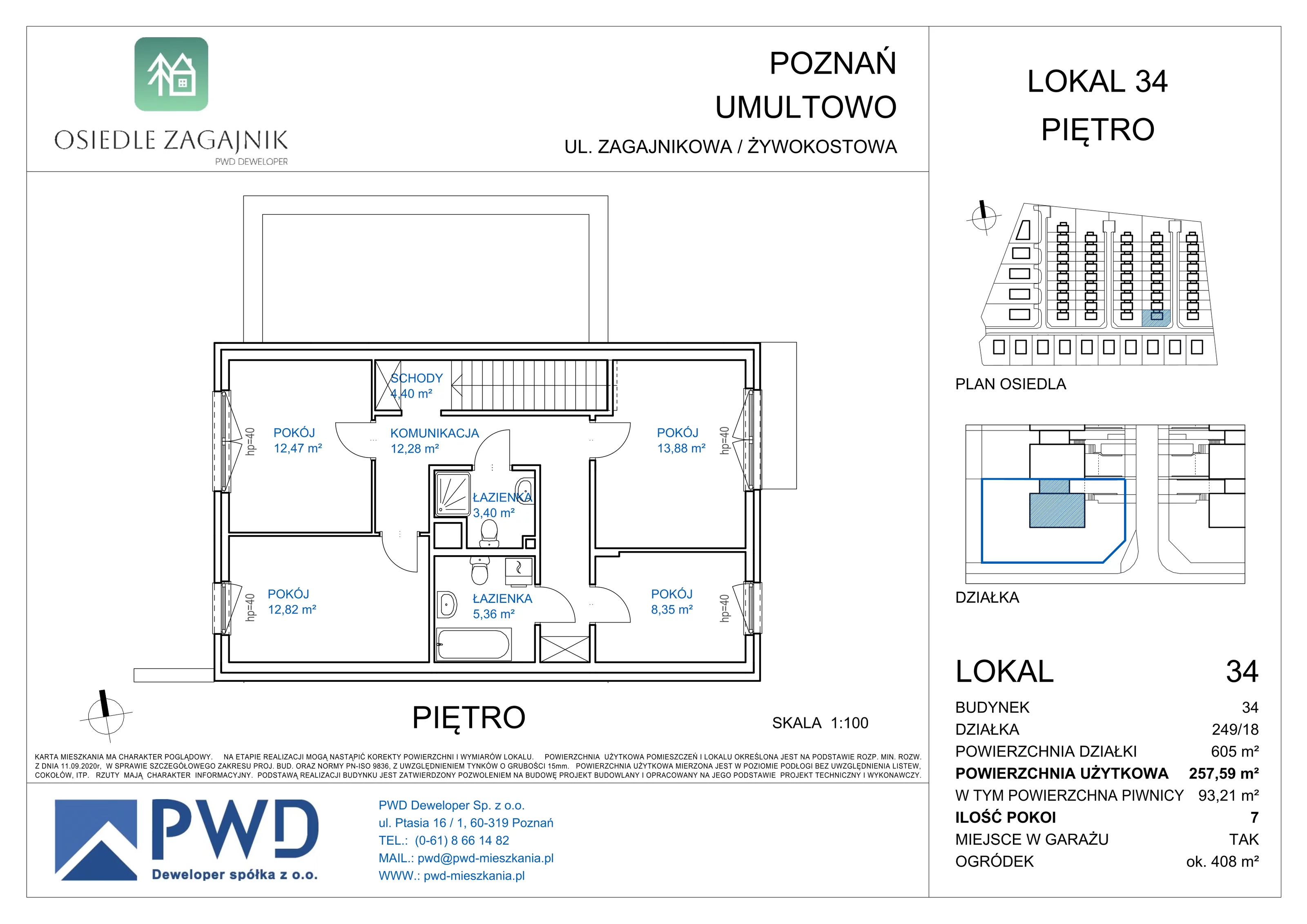 Dom 164,38 m², oferta nr 34, Osiedle Zagajnik - Domy, Poznań, Umultowo, Umultowo, ul. Zagajnikowa