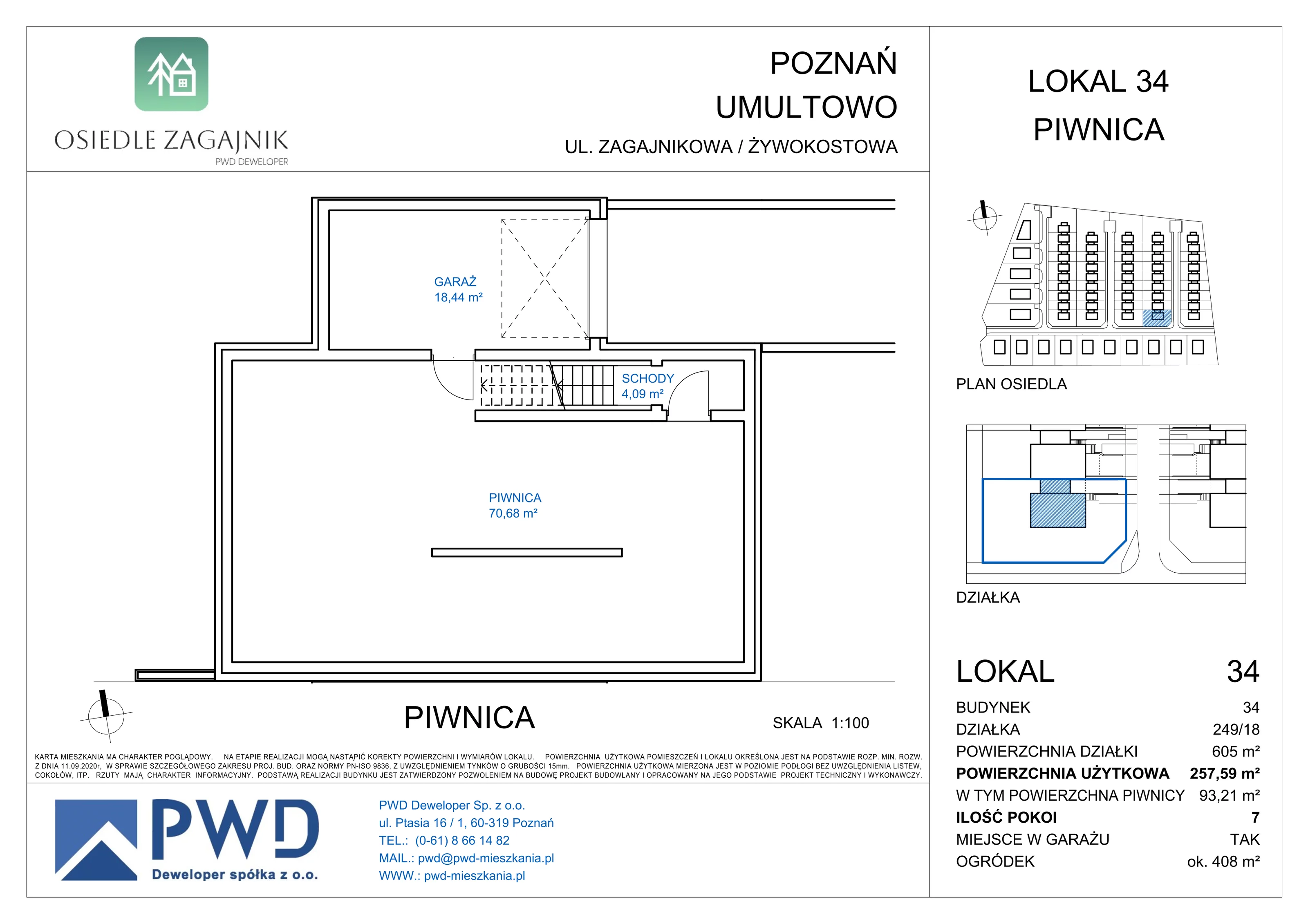 Dom 164,38 m², oferta nr 34, Osiedle Zagajnik - Domy, Poznań, Umultowo, Umultowo, ul. Zagajnikowa