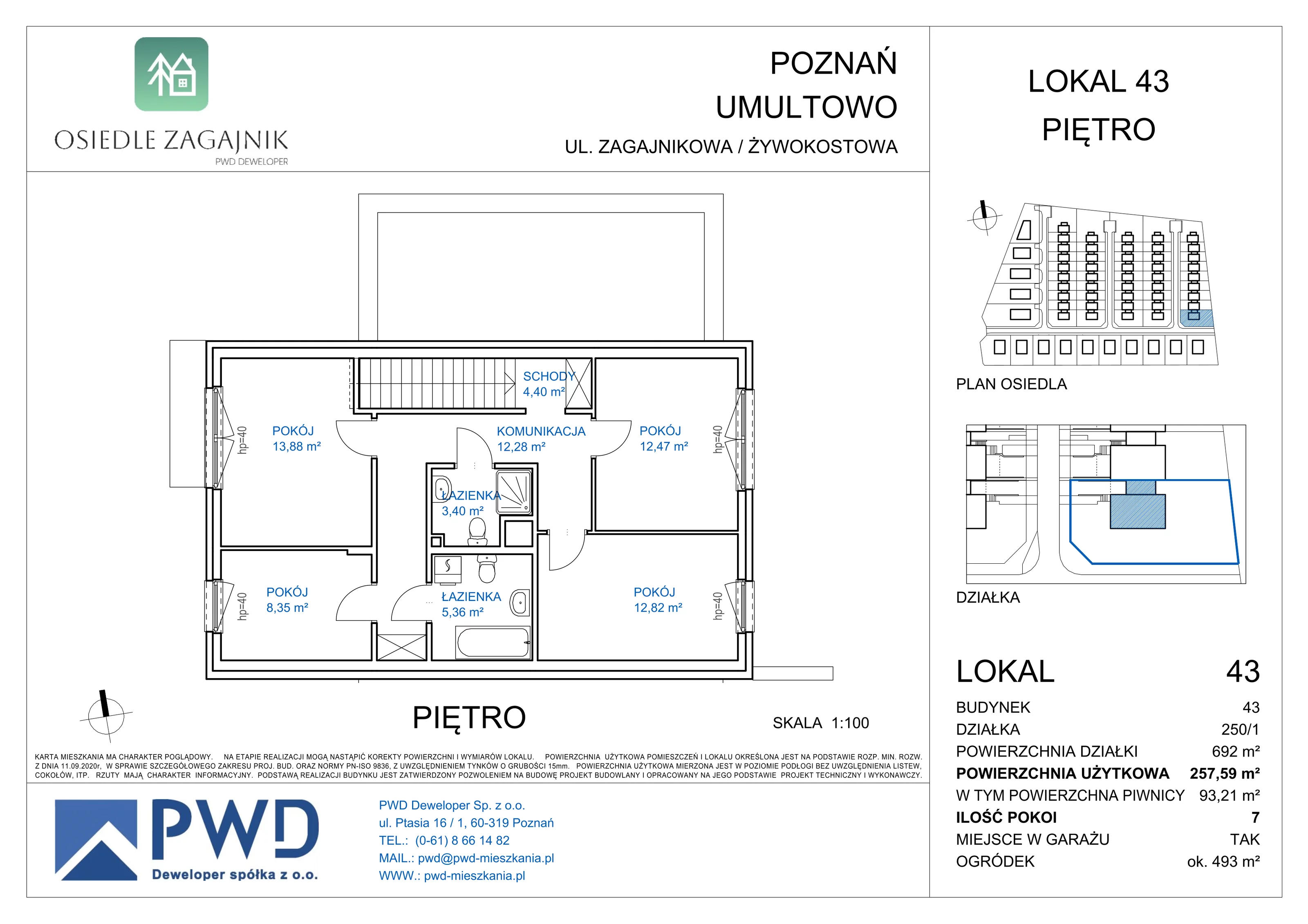 Dom 164,38 m², oferta nr 43, Osiedle Zagajnik - Domy, Poznań, Umultowo, Umultowo, ul. Zagajnikowa