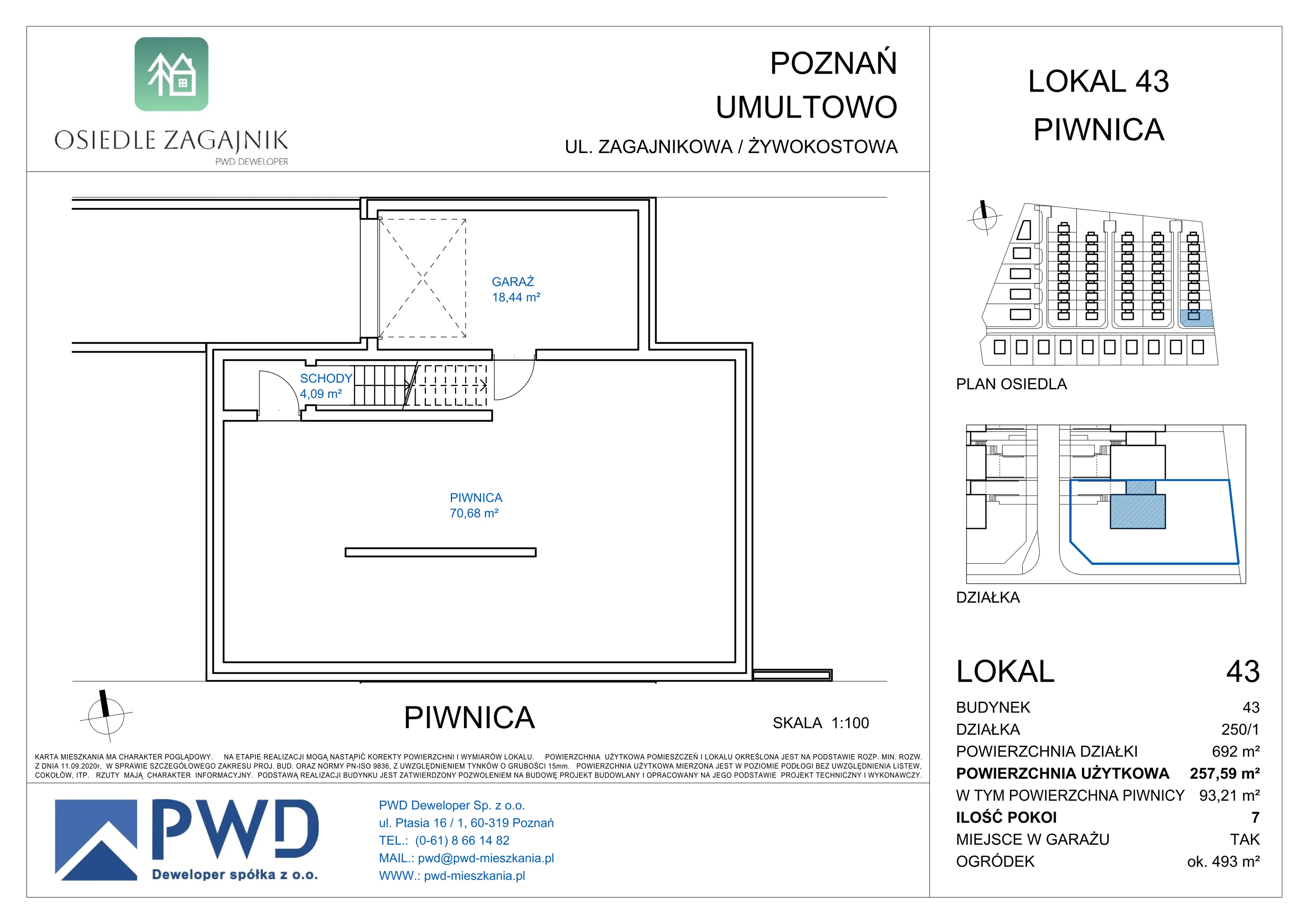 Dom 164,38 m², oferta nr 43, Osiedle Zagajnik - Domy, Poznań, Umultowo, Umultowo, ul. Zagajnikowa