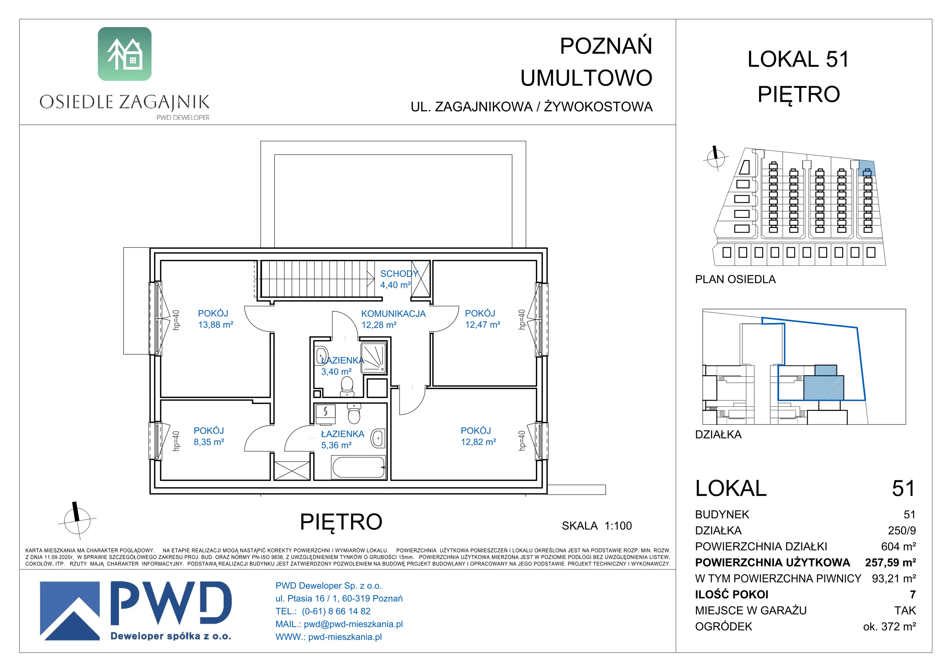 Dom 164,38 m², oferta nr 51, Osiedle Zagajnik - Domy, Poznań, Umultowo, Umultowo, ul. Zagajnikowa