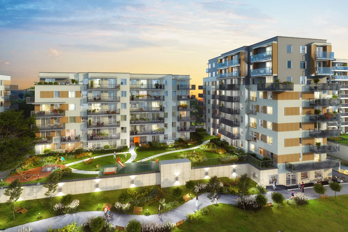 Apartamenty Comfort City Bursztyn Warszawa Białołęka ul. Dionizosa 7A