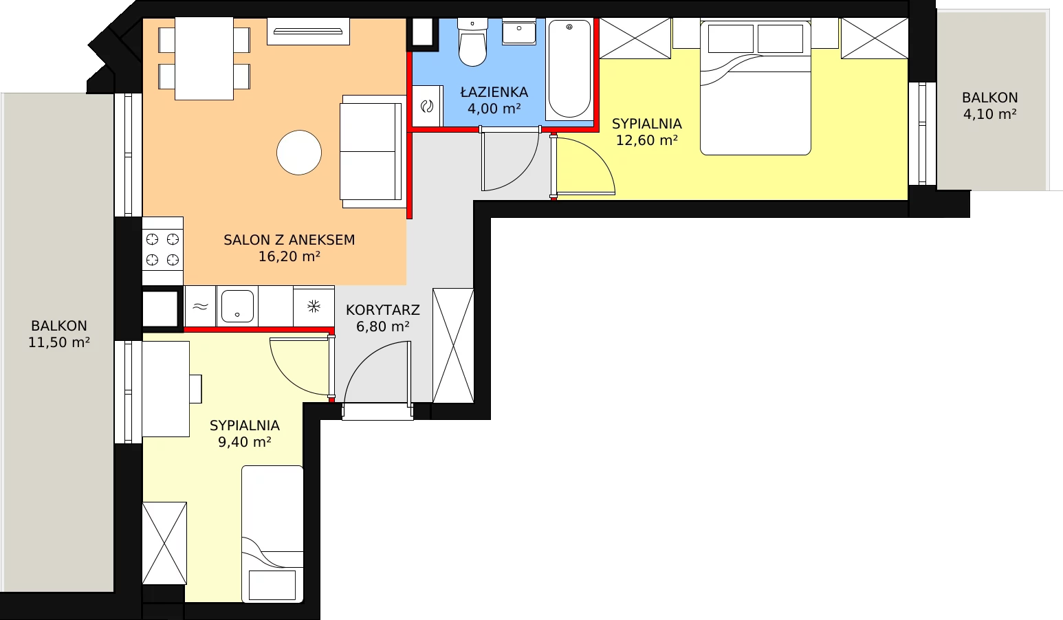 Mieszkanie 49,00 m², piętro 4, oferta nr 53, Comfort City Szmaragd, Warszawa, Białołęka, Nowodwory, ul. Dionizosa 4