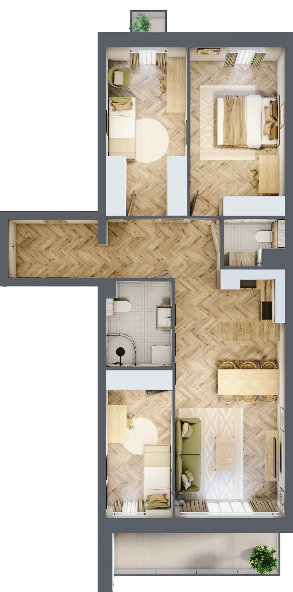 4 pokoje, mieszkanie 79,70 m², parter, oferta nr A01, Lwowska 14, Chorzów, ul. Lwowska 14