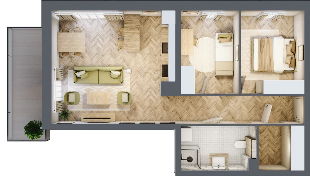 3 pokoje, mieszkanie 63,20 m², piętro 1, oferta nr A10, Lwowska 14, Chorzów, ul. Lwowska 14