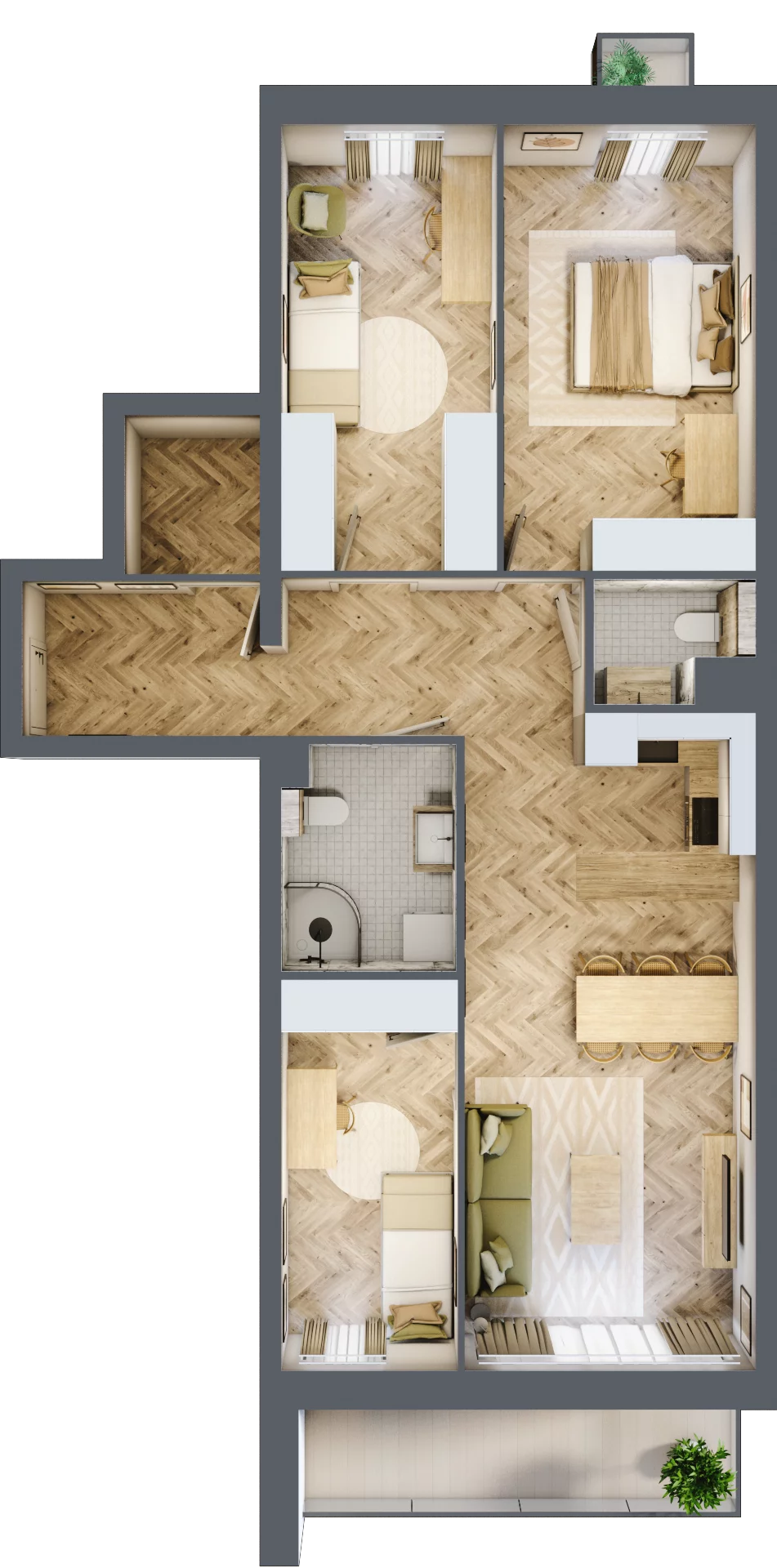 4 pokoje, mieszkanie 82,50 m², piętro 3, oferta nr A17, Lwowska 14, Chorzów, ul. Lwowska 14