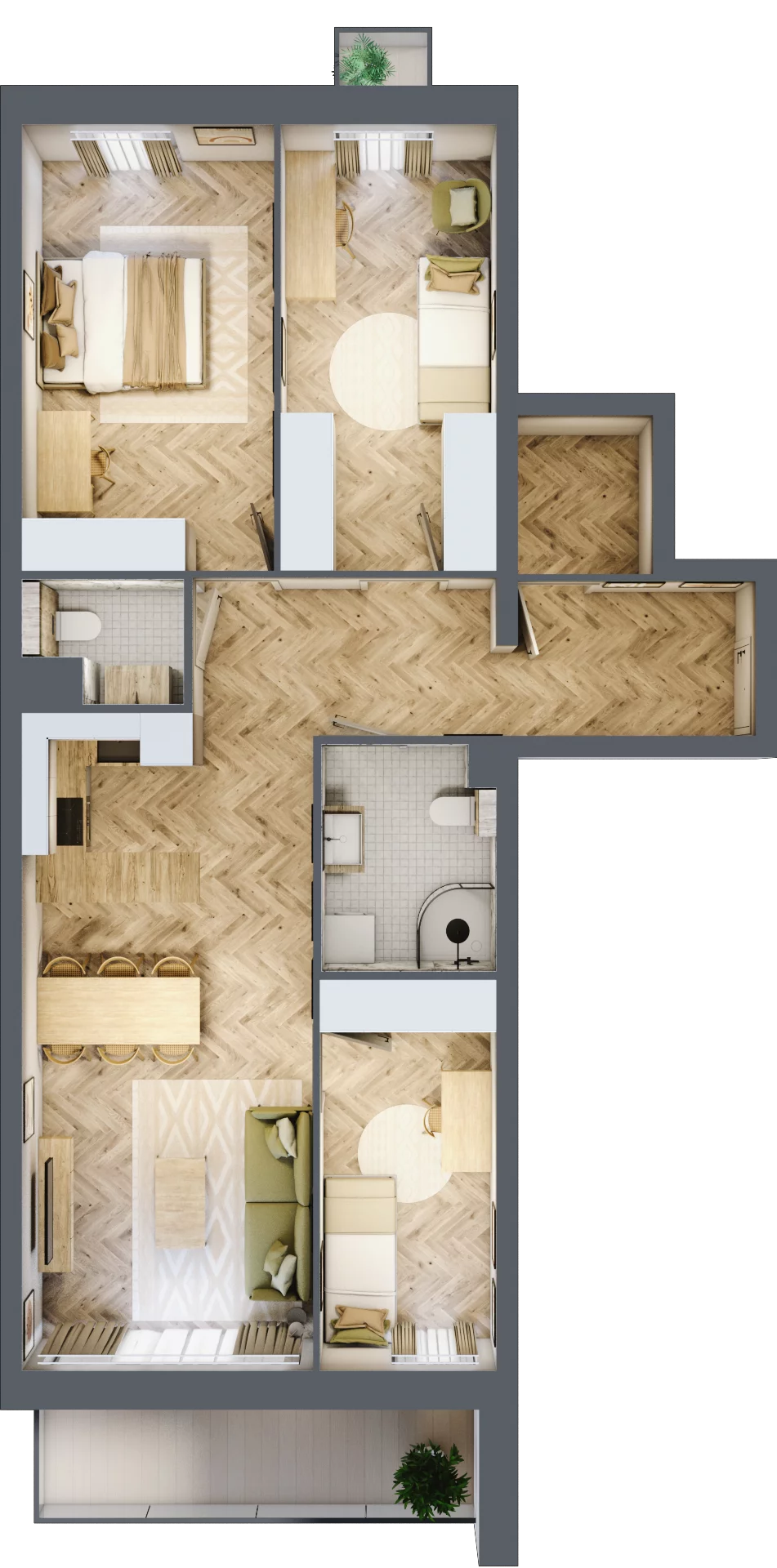 4 pokoje, mieszkanie 82,50 m², piętro 1, oferta nr B06, Lwowska 14, Chorzów, ul. Lwowska 14