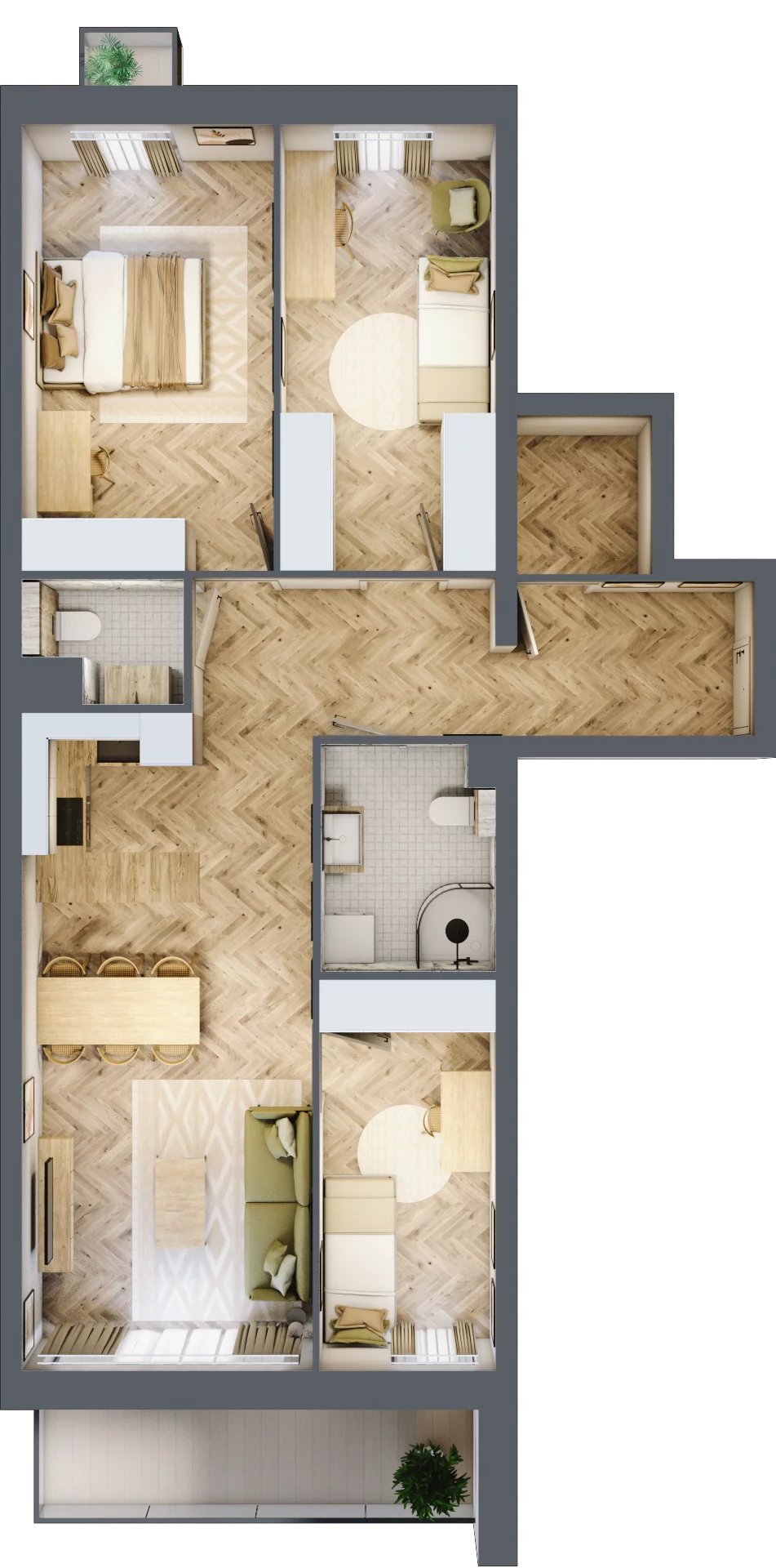4 pokoje, mieszkanie 82,50 m², piętro 2, oferta nr B11, Lwowska 14, Chorzów, ul. Lwowska 14