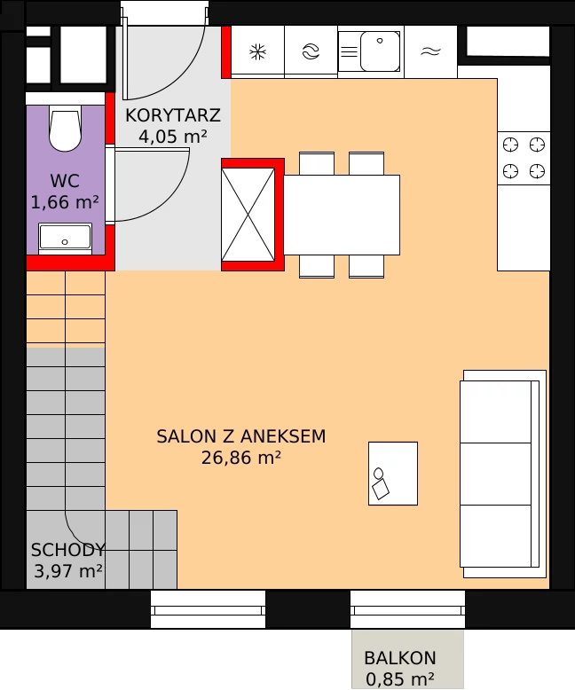 Mieszkanie 56,26 m², parter, oferta nr 5, Sprzeczna 6, Warszawa, Praga Północ, Stara Praga, ul. Sprzeczna 6