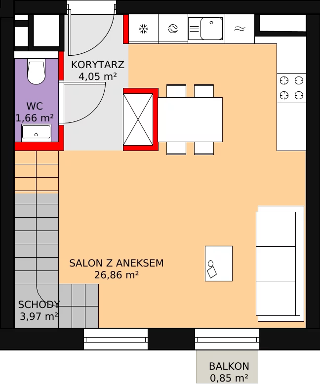 Mieszkanie 56,26 m², piętro 2, oferta nr 13, Sprzeczna 6, Warszawa, Praga Północ, Stara Praga, ul. Sprzeczna 6