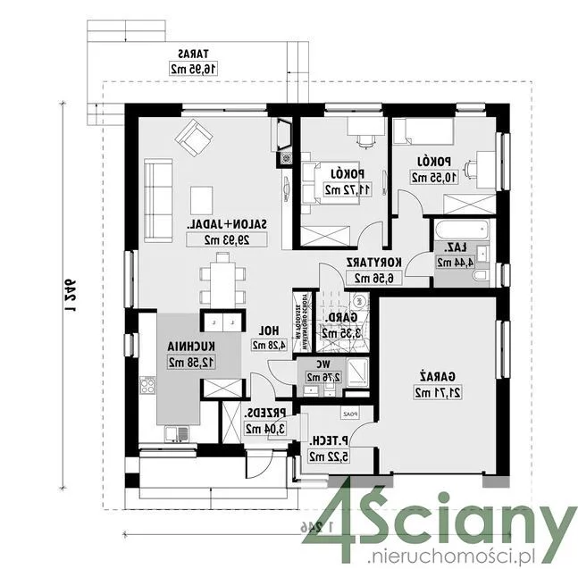 Dom 155,00 m², oferta nr , 7128/3098/ODS, Łosia Wólka