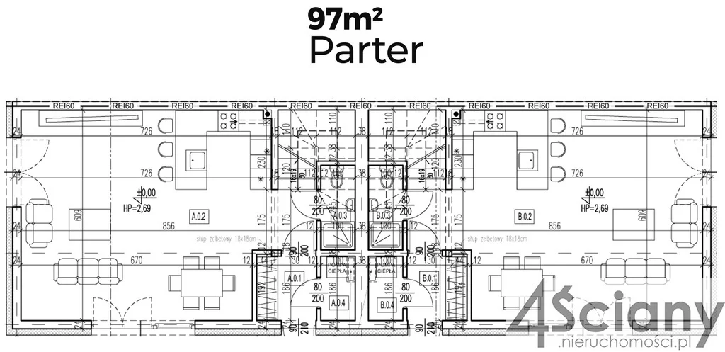 Dom i rezydencja 97,00 m², oferta nr , 6892/3098/ODS, Grodzisk Mazowiecki