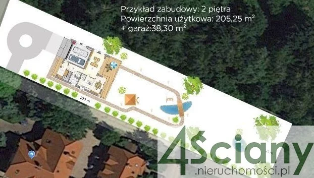 Działka 2 105,00 m², Kierszek, Sprzedaż