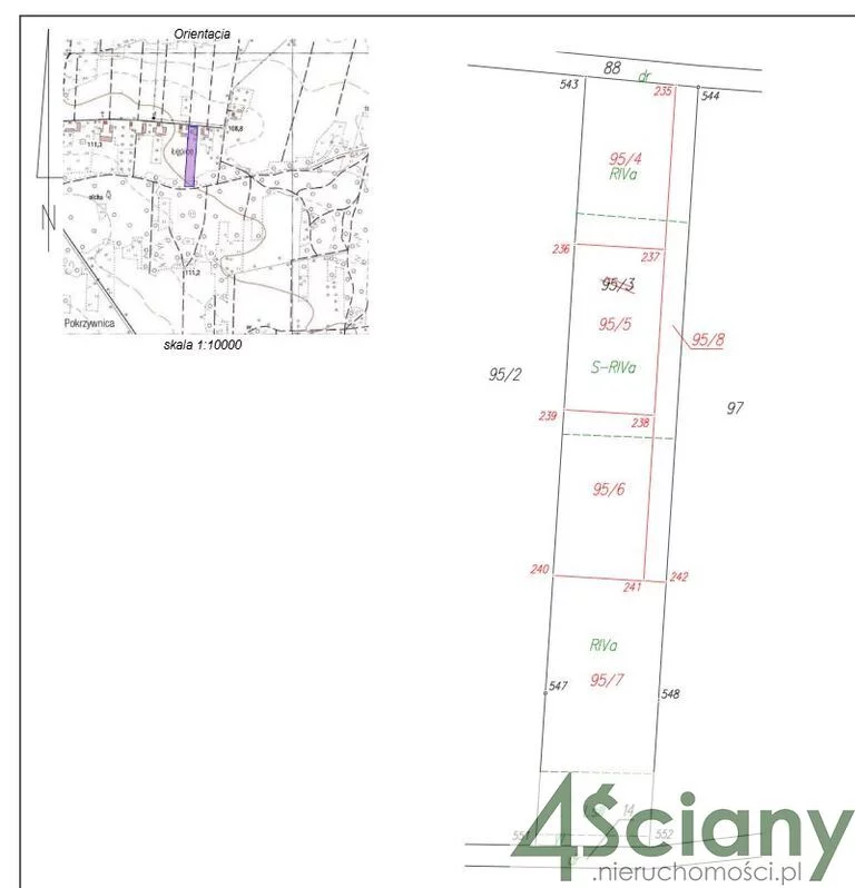 Działka na sprzedaż, 1 100,00 m², oferta nr 9538/3098/OGS