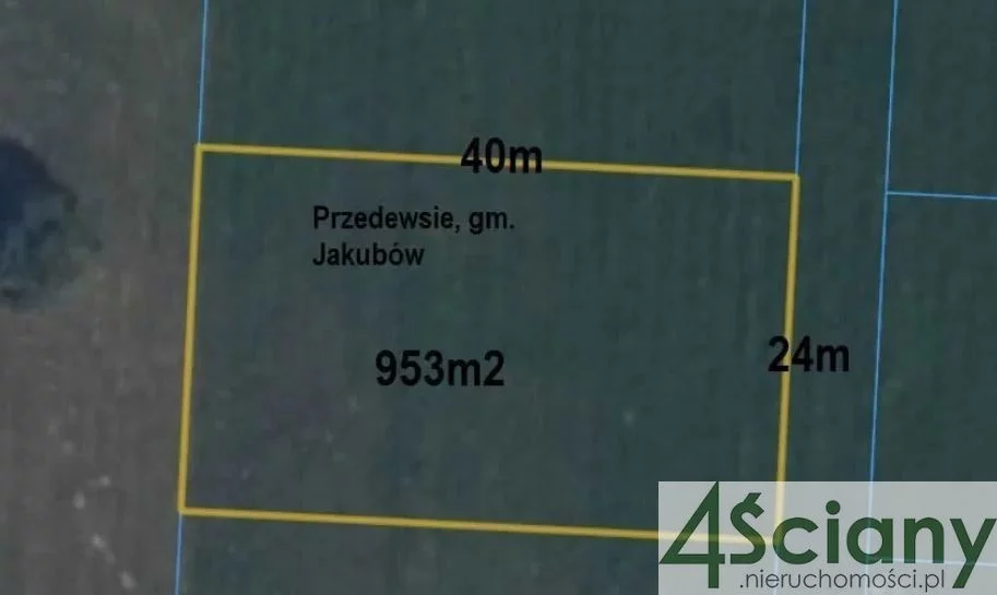 Działka 953,00 m², Przedewsie, Sprzedaż