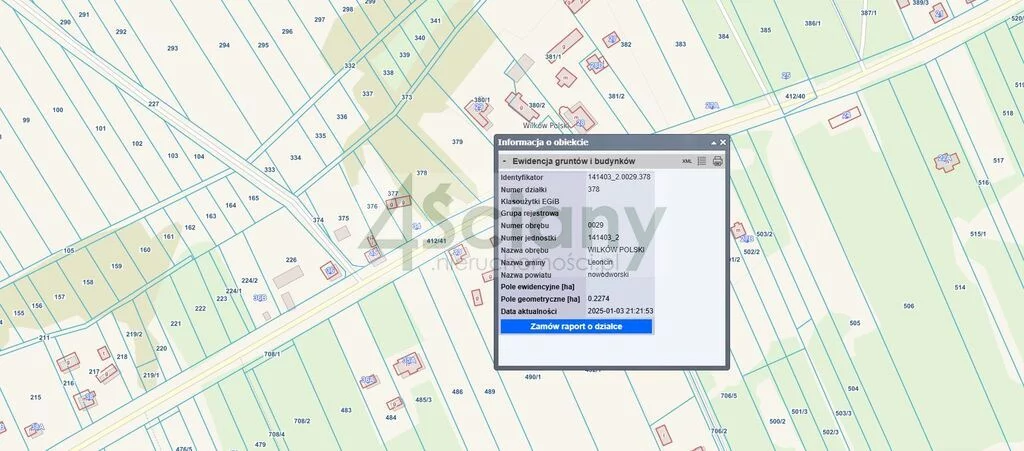 Działka 2 277,00 m², oferta nr , 10260/3098/OGS, Wilków Polski