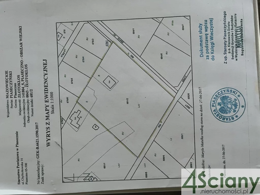 Działka 7 600,00 m², oferta nr , 9810/3098/OGS, Złotokłos