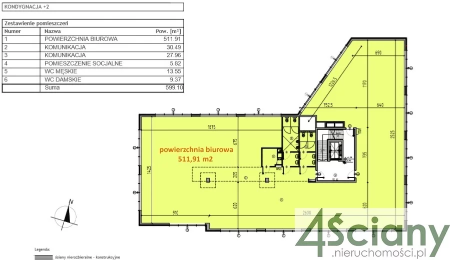 Biuro 265,00 m², oferta nr , 3336/3098/OLW, Warszawa, Mokotów, Mokotów