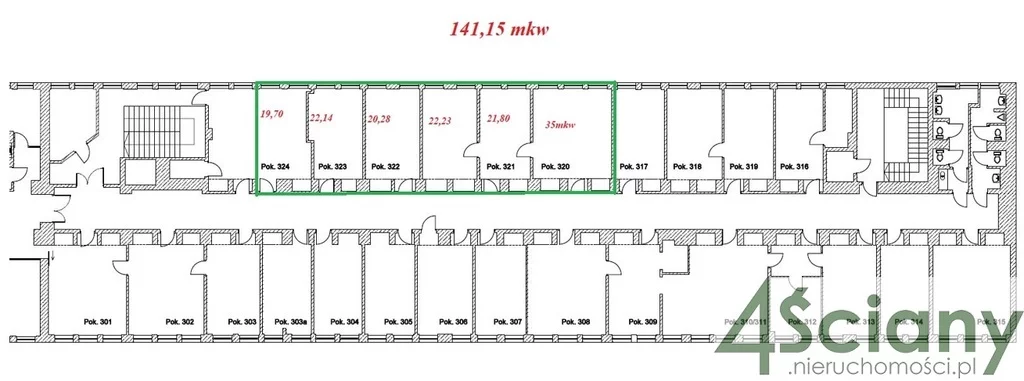 Biuro 141,00 m², Warszawa, Śródmieście, Wynajem