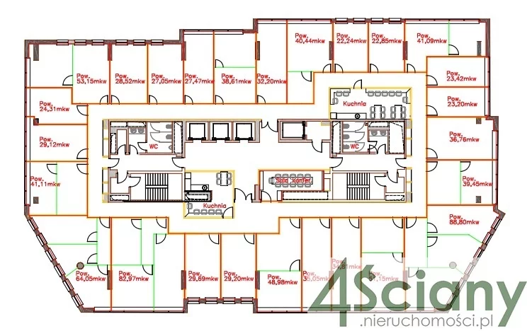 Biuro do wynajęcia, 120,00 m², oferta nr 3935/3098/OLW