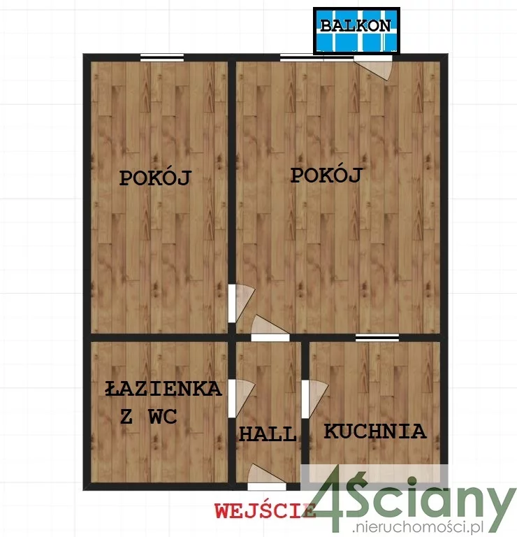 Mieszkanie na sprzedaż, 37,00 m², 2 pokoje, 2 piętro, oferta nr 64791/3098/OMS