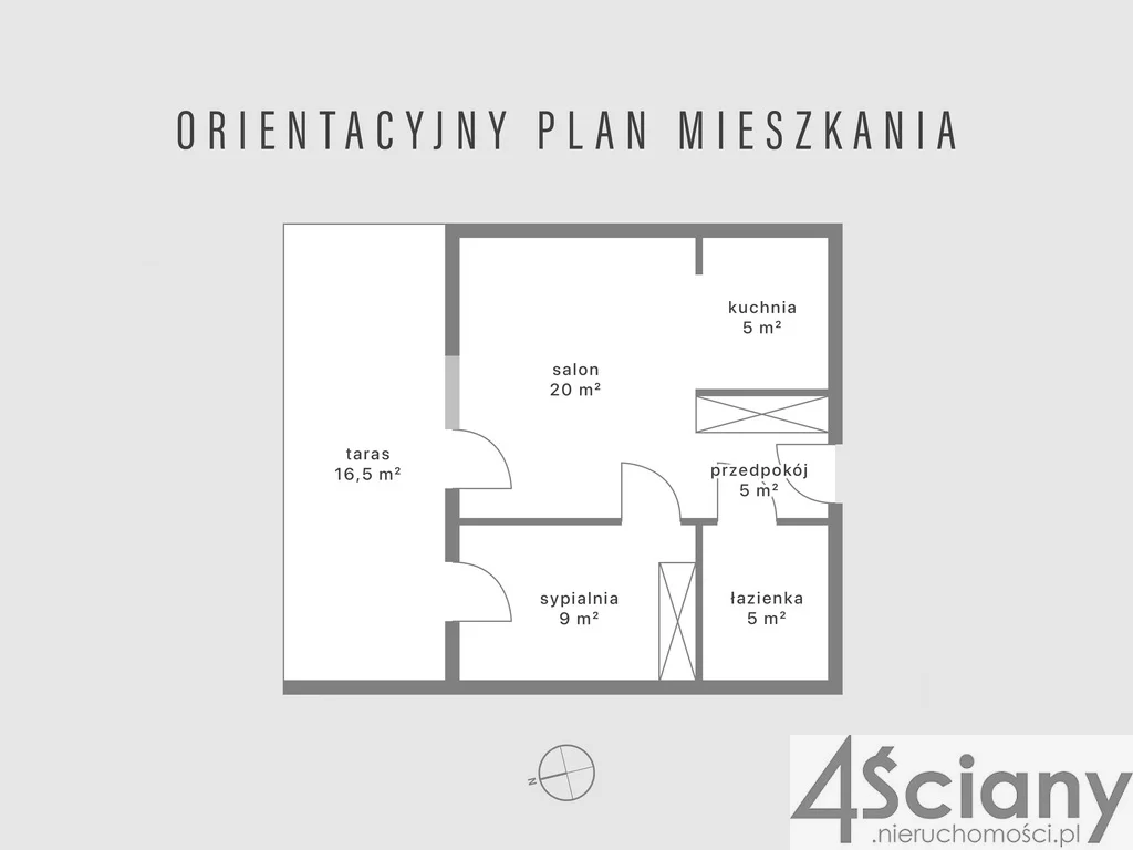 Mieszkanie na sprzedaż, 44,00 m², 2 pokoje, 1 piętro, oferta nr 64982/3098/OMS