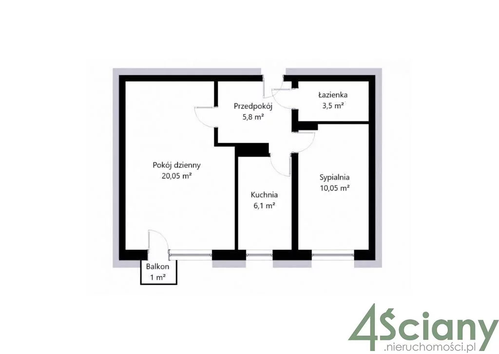 2 pokoje, mieszkanie 46,40 m², piętro 3, oferta nr , 65074/3098/OMS, Warszawa, Targówek, Targówek, Krasiczyńska