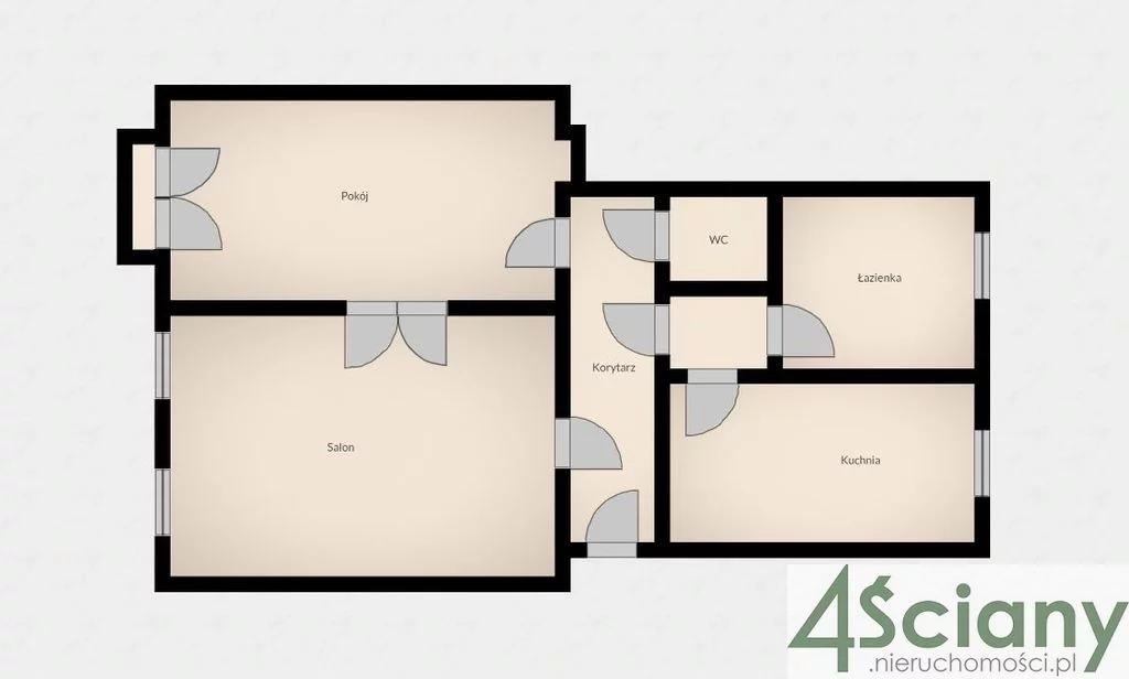 Mieszkanie dwupokojowe 75,00 m², Warszawa, Śródmieście, Poznańska, Sprzedaż