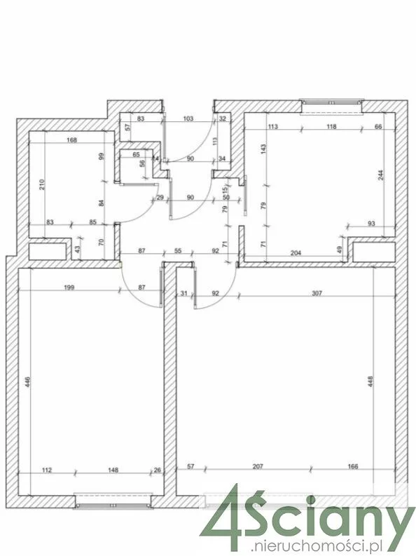 Mieszkanie na sprzedaż, 54,00 m², 2 pokoje, 3 piętro, oferta nr 64789/3098/OMS